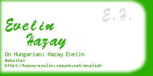 evelin hazay business card